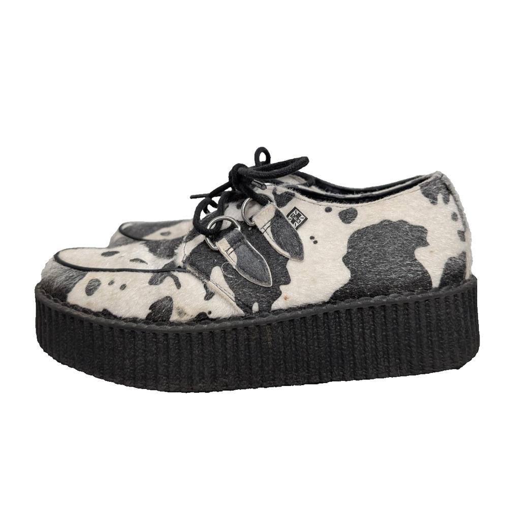 Tuk tuk Cow Print Viva Mondo Creeper Mens 8 Womens 10 Goth Punk Grunge Alt